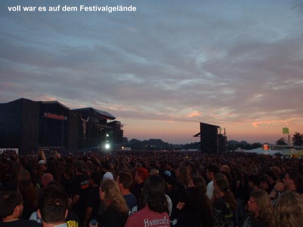 voll war es auf dem Festivalgelände