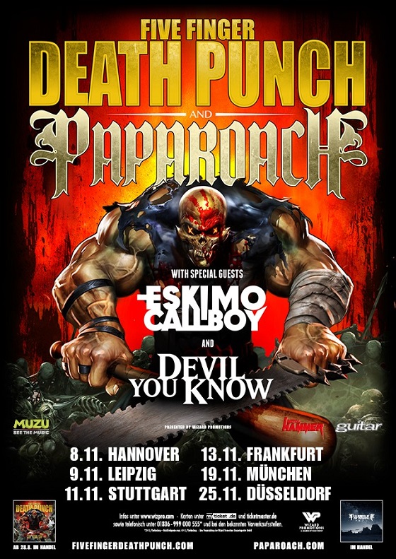 20150617 EskimoCallboy GermanySupportTour2015 FiveFingerDeathPunch PapaRoach